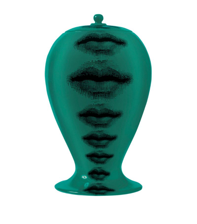 Shop Fornasetti Ceramic Bocche Vase (30cm) In Multi