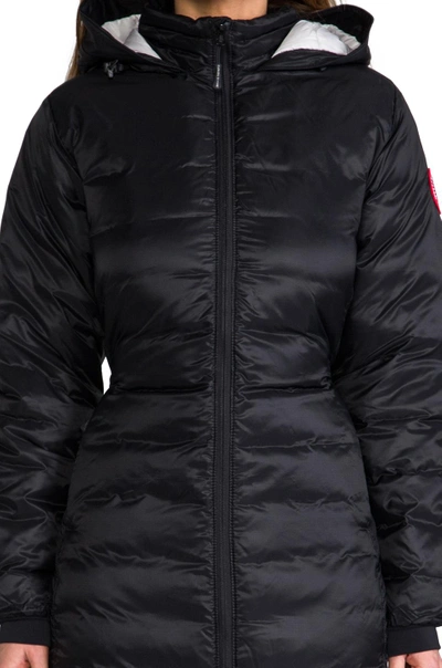Shop Canada Goose Camp Hooded Jacket In Black