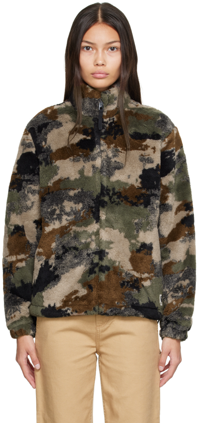 Shop Carhartt Green & Brown Plain Sweater In Trail Jacquard