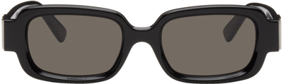 Shop Ambush Black Thia Sunglasses In Black Dark Grey