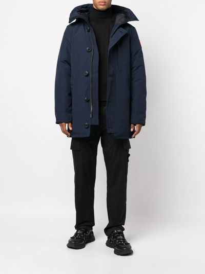 Shop Canada Goose Chateau Padded Down Parka In 蓝色
