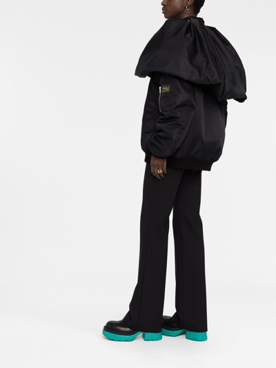 Shop Raf Simons Layered Padded Jacket In Black