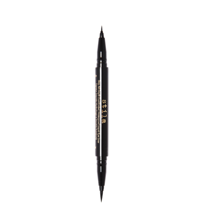 Shop Stila Cosmetics Stay All Day Stay All Day Dual-ended Waterproof Liquid Eye Liner 0.033 Fl. Oz. In Intense Black