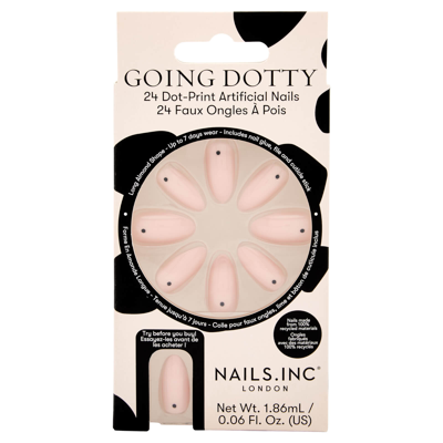 Shop Nails Inc Going Dotty Dot-print Artificial Nails (pack Of 24)