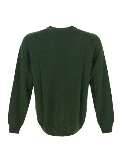 Shop Rifò Marino Knit Sweater In Green