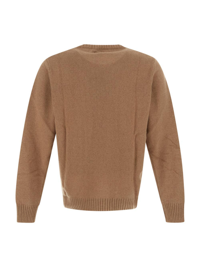 Shop Rifò Romeo Knit Sweater In Beige