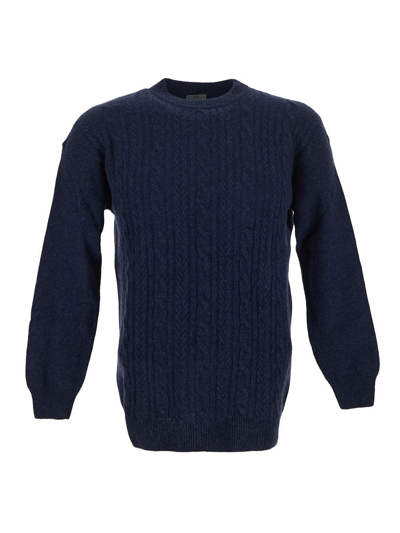 Shop Rifò Andrea Knit Sweater In Blue