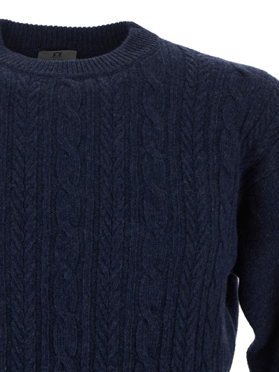Shop Rifò Andrea Knit Sweater In Blue