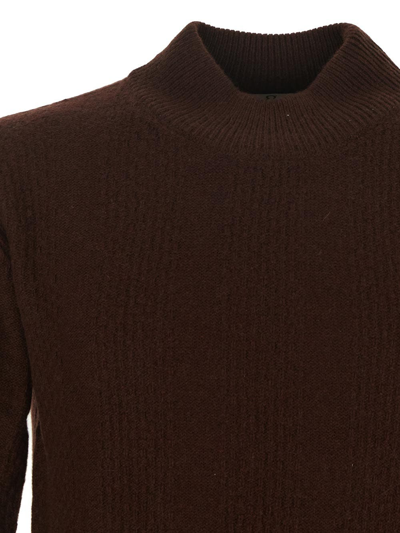 Shop Rifò Pietro Knit Sweater In Brown