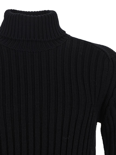 Shop Ten C Knit Turtleneck In Black