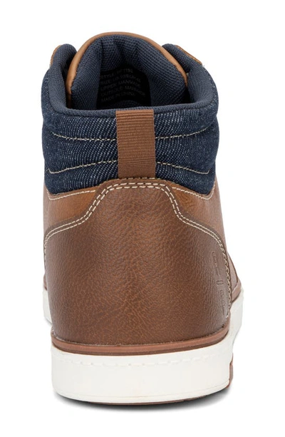 Reserve Footwear Deion Mid Sneaker In Cognac
