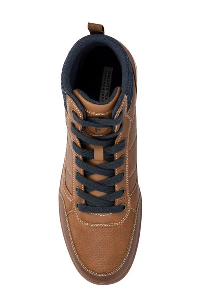 Reserve Footwear Deion Mid Sneaker In Cognac