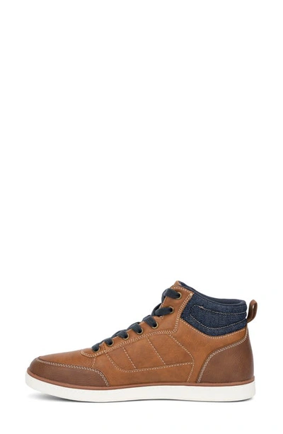 Reserve Footwear Deion Mid Sneaker In Cognac