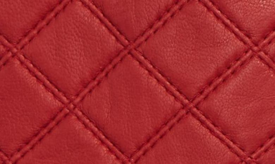 Shop Nordstrom Quilted Leather Tech Gloves In Cherry