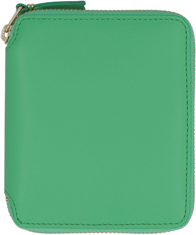 Shop Comme Des Garçons Small Leather Wallet In Green