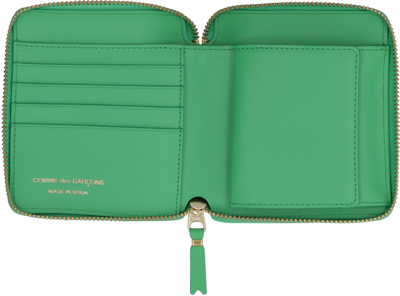 Shop Comme Des Garçons Small Leather Wallet In Green