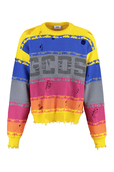 Shop Gcds Wool Blend Sweater In Multicolor