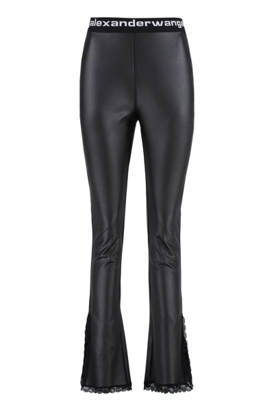 Shop Alexander Wang Flared Leggings In Black