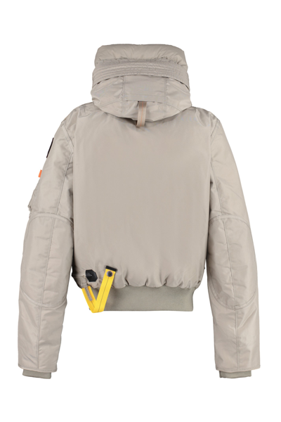 Shop Parajumpers Gobi Hooded Down Jacket In Sand