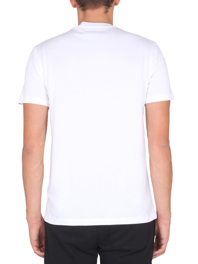 Shop Moschino Crewneck T-shirt In Bianco