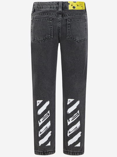 Shop Off-white Jeans In Grey