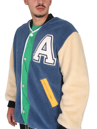Shop Ambush Layered College Jacket In Multicolor