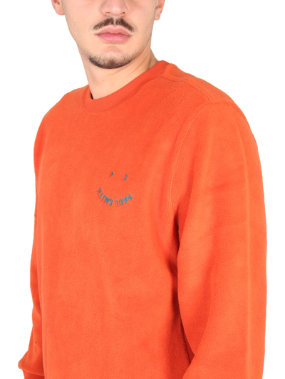 Shop Ps By Paul Smith Sweatshirt With Logo In Arancione