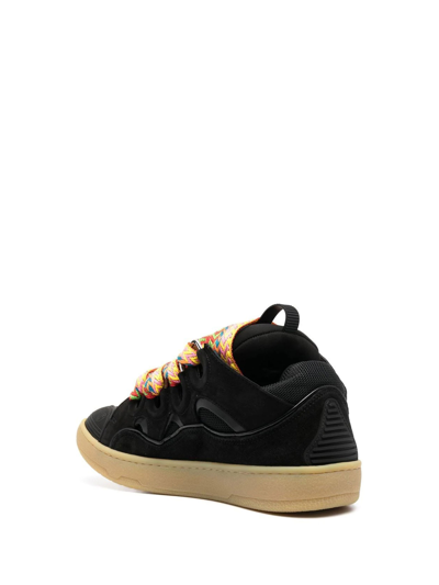 Shop Lanvin Sneaker With Maxi Laces In Black
