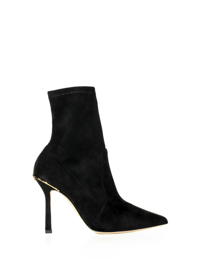 Shop Ninalilou Ankle Boot In Stretch Suede