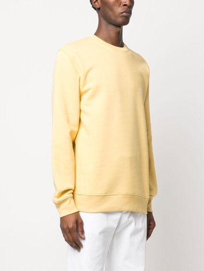Shop Yves Salomon Crew-neck Sweatshirt In Yellow