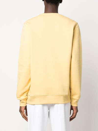 Shop Yves Salomon Crew-neck Sweatshirt In Yellow