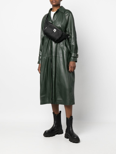 Karl Lagerfeld Large Ikonik Belt Bag In Black