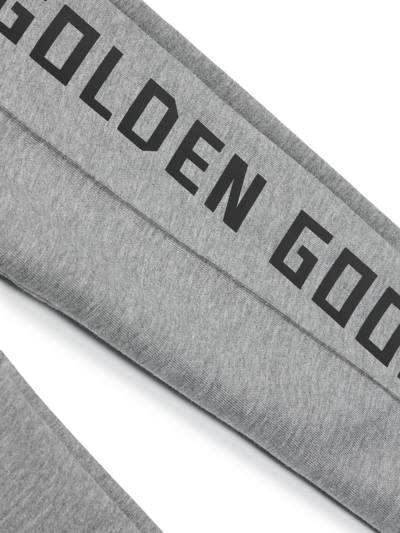 Shop Golden Goose Logo-print Track Pants In Grey