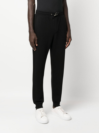 Shop Karl Lagerfeld Side-logo Track Pants In Black