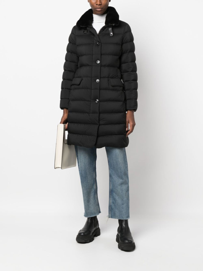 Shop Moorer Vetiver-s3 Padded Down Coat In Black