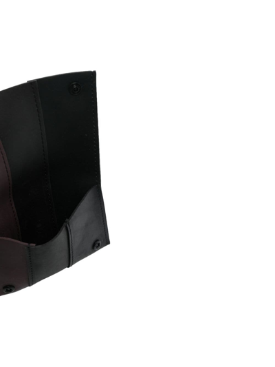 Shop Sunnei Tri-colour Leather Wallet In Black
