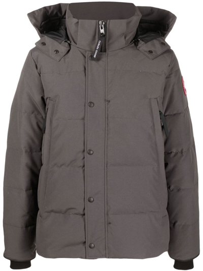 Canada Goose Wyndham Water Repellent 625 Fill Power Down Parka In Grey