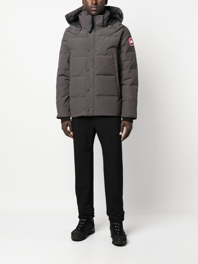 Canada Goose Wyndham Water Repellent 625 Fill Power Down Parka In Grey