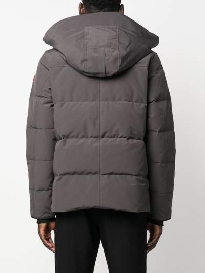 Canada Goose Wyndham Water Repellent 625 Fill Power Down Parka In Grey