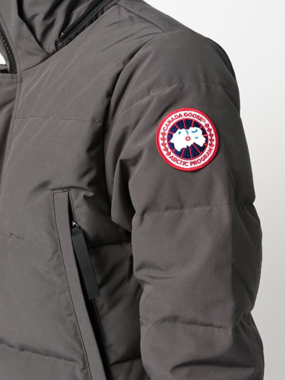 Canada Goose Wyndham Water Repellent 625 Fill Power Down Parka In Grey