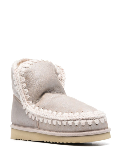 Mou Eskimo 18 Ankle Boots In Neutrals