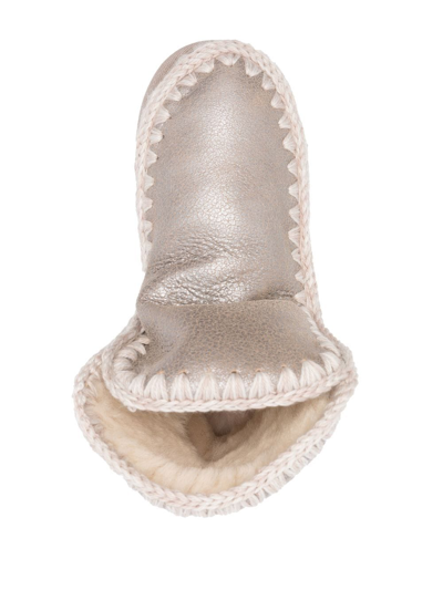 Mou Eskimo 18 Ankle Boots In Neutrals