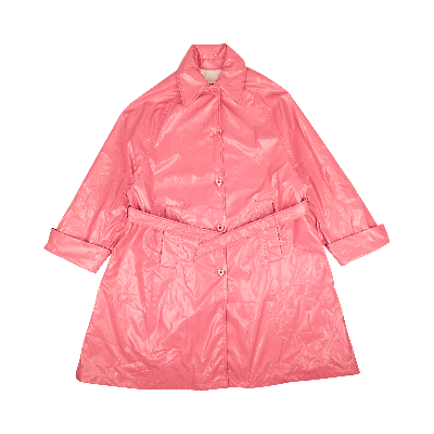 Pre-owned Mm6 Maison Margiela Barbie Jersey Trench Coat 'pink'