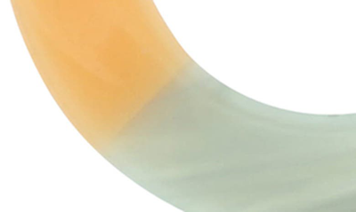 Olivia Welles Drew Mixed C Hoop Earrings In Peach / Gray