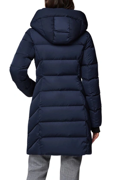 Soia & Kyo Sonny Water Repellent 700 Fill Power Down Hooded Coat In Lapis