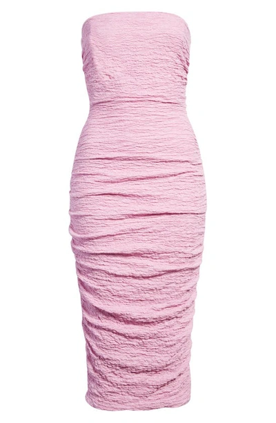 House Of Cb Tana Corset Midi Dress In Pink