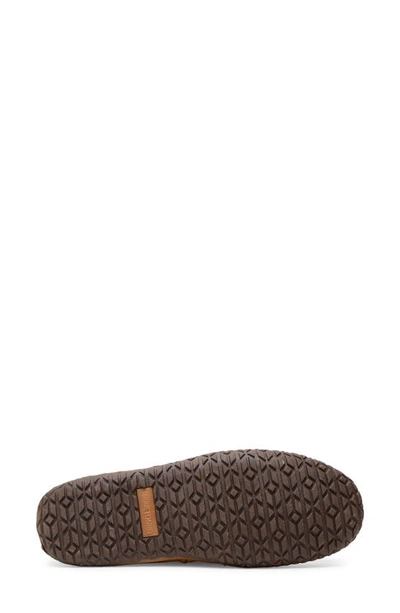 Minnetonka Tobie Water Resistant Genuine Shearling Moccasin Slipper In Brown