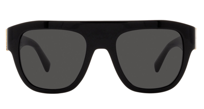 Shop Dolce & Gabbana Dark Gray Square Ladies Sunglasses 0dg4398 501/8754