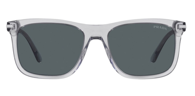 Shop Prada Blue Rectangular Mens Sunglasses 0pr 18ws U430a953