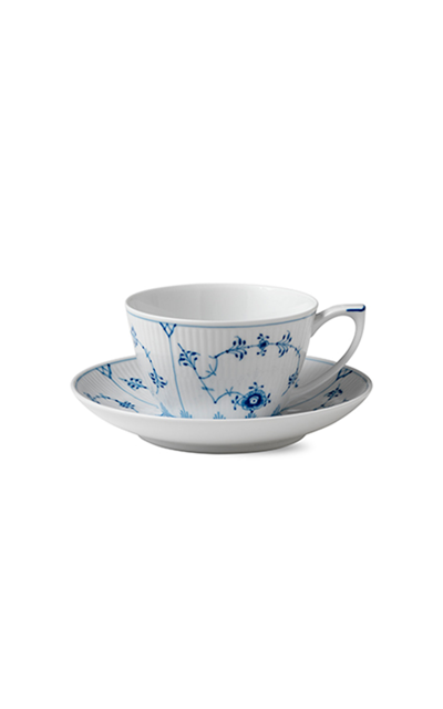 Shop Royal Copenhagen Porcelain Tea Cup And Saucer In Blue